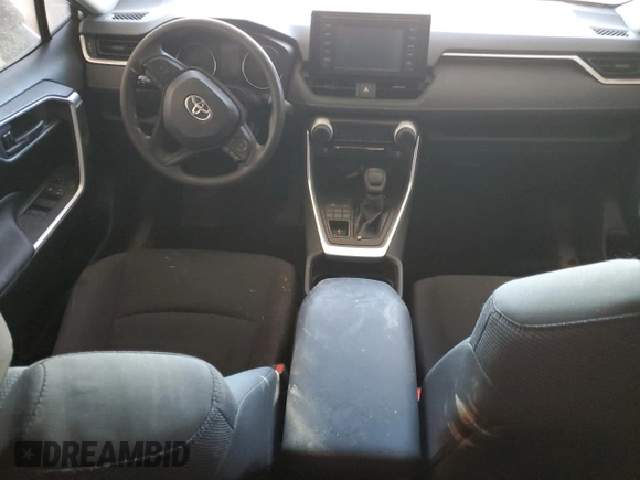 2019 Toyota RAV4 LE with VIN JTMG1RFV2KJ021318, listed as a Copart auction lot 46107385 with 57,863 mi miles and Salvage title. Bid and sale history available at DreamBid. Image 8.