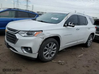 2018 Chevrolet Traverse Premier with VIN 1GNEVJKW9JJ170388, listed as a Copart auction lot 49261515 with 100,155 mi miles and Salvage Title. Bid and sale history available at carsss.com. Image 1.