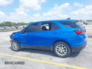 2024 Chevrolet Equinox LS with VIN 3GNAXHEG5RL296032, listed as a IAAI auction lot 42055362 with 22,988 mi miles and . Bid and sale history available at DreamBid. Image 15.
