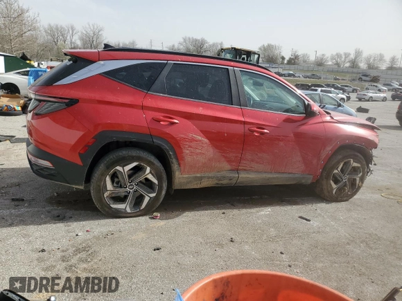 2022 Hyundai Tucson SEL with VIN 5NMJCCAE7NH064616, listed as a Copart auction lot 49637595 with 37,330 mi miles and Salvage Title. Bid and sale history available at carsss.com. Image 3.