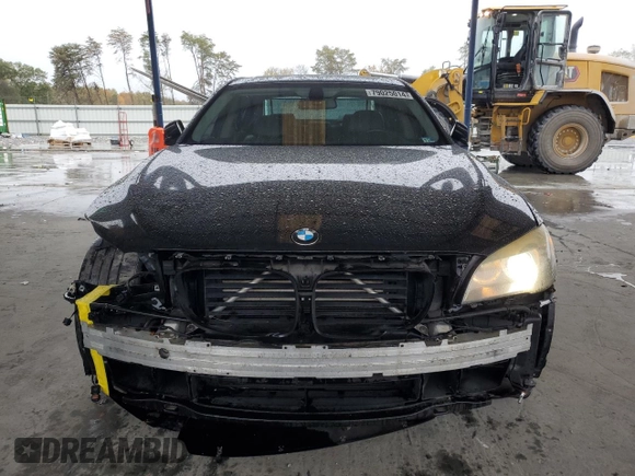 2011 BMW 7 Series 750i xDrive with VIN WBAKC6C56BC394810, listed as a Copart auction lot 79025014 with 152,399 mi miles and Salvage title. Bid and sale history available at DreamBid. Image 5.