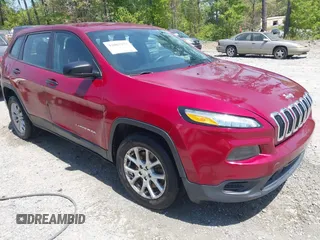 2016 Jeep Cherokee Sport with VIN 1C4PJLAB4GW190101, listed as a IAAI auction lot 42063277 with 61,868 mi miles. Bid and sale history available at carsss.com. Image 13.