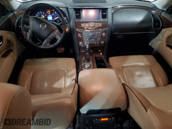 2018 Nissan Armada Platinum with VIN JN8AY2NE0J9730294, listed as a Copart auction lot 47524605 with 154,265 mi miles and Salvage Title. Bid and sale history available at carsss.com. Image 8.