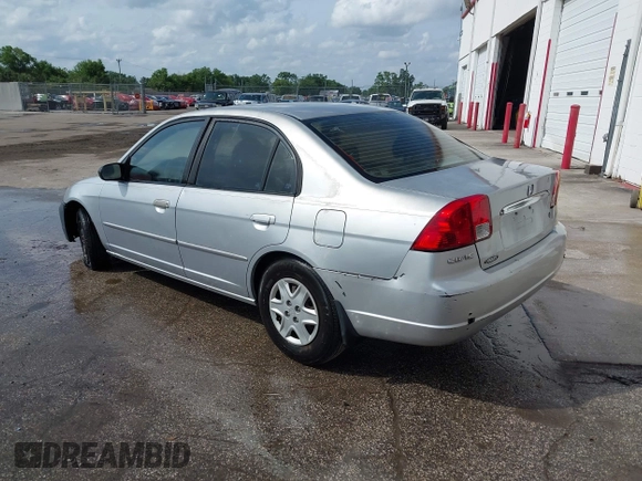 2003 Honda Civic LX with VIN 2HGES16513H531833, listed as a IAAI auction lot 41863960 with 1 mi miles. Bid and sale history available at carsss.com. Image 3.