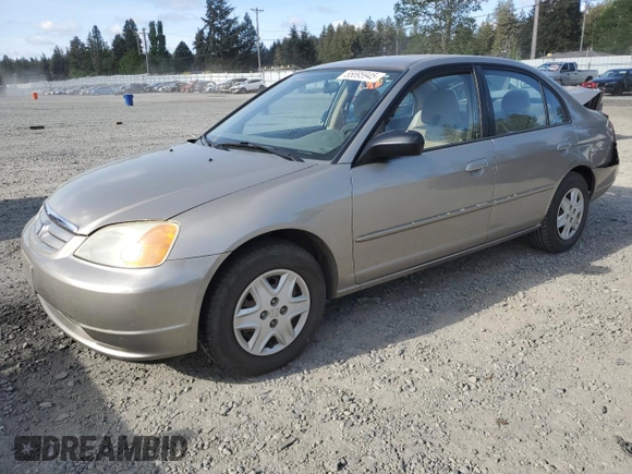 2003 Honda Civic LX with VIN 2HGES16563H533111, listed as a Copart auction lot 55695945 with 85,750 mi miles and Salvage Title. Bid and sale history available at DreamBid. Image 1.