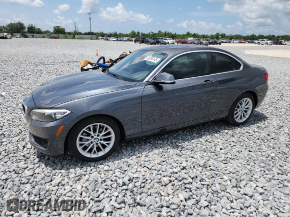 2015 BMW 2 Series 228i xDrive with VIN WBA1F7C5XFV367659, listed as a Copart auction lot 58855145 with 50,848 mi miles and Salvage title. Bid and sale history available at DreamBid. Image 1.
