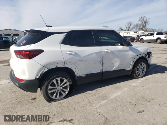 2021 Chevrolet TrailBlazer LS with VIN KL79MMS23MB180678, listed as a Copart auction lot 42801485 with 64,548 mi miles and Salvage Title. Bid and sale history available at carsss.com. Image 3.