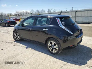 2014 Nissan LEAF SL with VIN 1N4AZ0CP7EC334248, listed as a Copart auction lot 52198325 with 57,659 mi miles and Salvage Title. Bid and sale history available at carsss.com. Image 2.