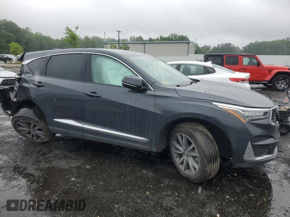 2021 Acura RDX Technology with VIN 5J8TC2H54ML046131, listed as a Copart auction lot 62648345 with 8,362 mi miles and Salvage title. Bid and sale history available at DreamBid. Image 4.