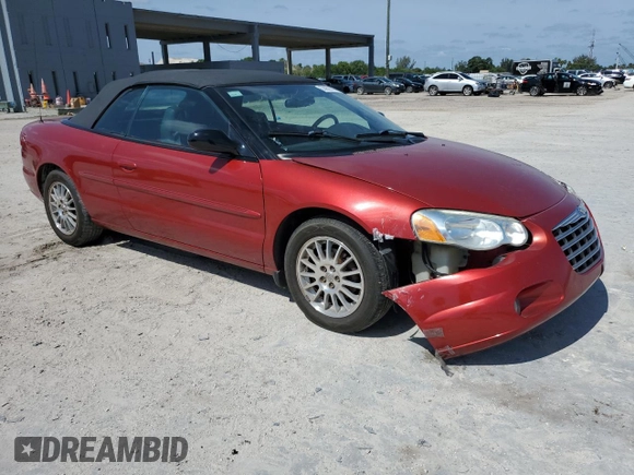 2004 Chrysler Sebring LXi with VIN 1C3EL55R64N281610, listed as a Copart auction lot 55959145 with 87,247 mi miles and Salvage title. Bid and sale history available at DreamBid. Image 4.