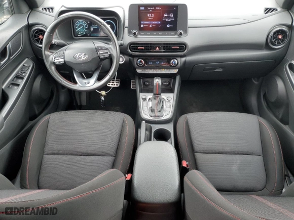 2022 Hyundai Kona N Line with VIN KM8K33A3XNU802061, listed as a Copart auction lot 52388735 with 58,892 mi miles and Salvage Title. Bid and sale history available at carsss.com. Image 8.