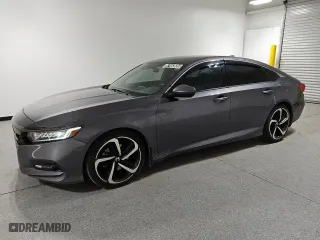 2018 Honda Accord Sedan Sport 1.5T with VIN 1HGCV1F34JA195457, listed as a Copart auction lot 47463885 with 153,720 mi miles and Clean Title. Bid and sale history available at carsss.com. Image 1.