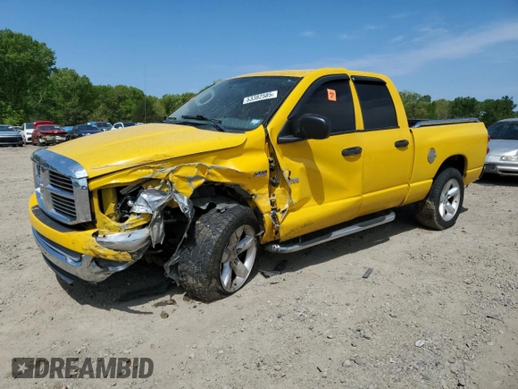 2008 Dodge 1500 SLT with VIN 1D7HA18258S523564, listed as a Copart auction lot 53382585 with 391,836 mi miles and Salvage title. Bid and sale history available at DreamBid. Image 1.