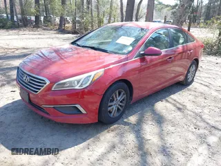 2016 Hyundai Sonata 2.4L with VIN 5NPE24AF6GH411832, listed as a IAAI auction lot 41918113 with 195,783 mi miles and . Bid and sale history available at DreamBid. Image 2.