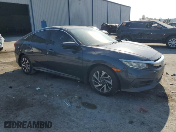 2016 Honda Civic Sedan EX with VIN 19XFC2F75GE026631, listed as a Copart auction lot 54160485 with 86,965 mi miles and Salvage Title. Bid and sale history available at carsss.com. Image 4.