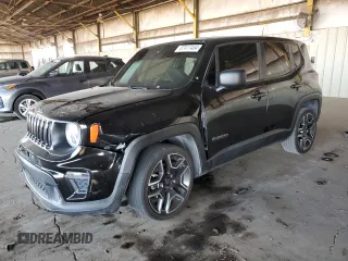 2021 Jeep Renegade Jeepster z VIN ZACNJCAB3MPM24919, wystawiony jako Copart lot #87417404 z przebiegiem 90 257 mil mil oraz Szkoda całkowita • Salvage title. Historia ofert i sprzedaży dostępna na DreamBid. Obrazek 1.