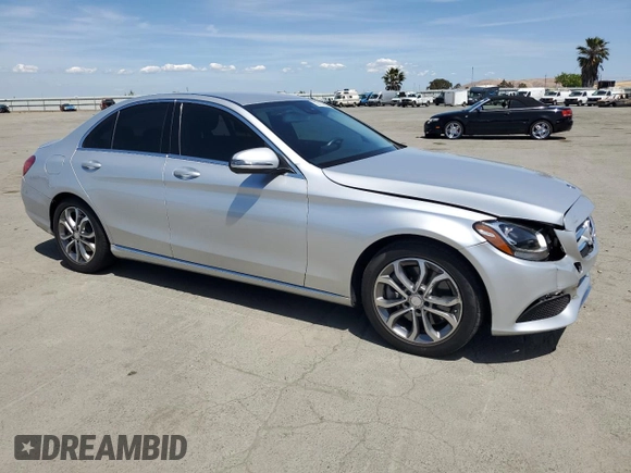 2016 Mercedes-Benz C 300 with VIN 55SWF4JB6GU144159, listed as a Copart auction lot 57174505 with 84,837 mi miles and Salvage title. Bid and sale history available at DreamBid. Image 4.