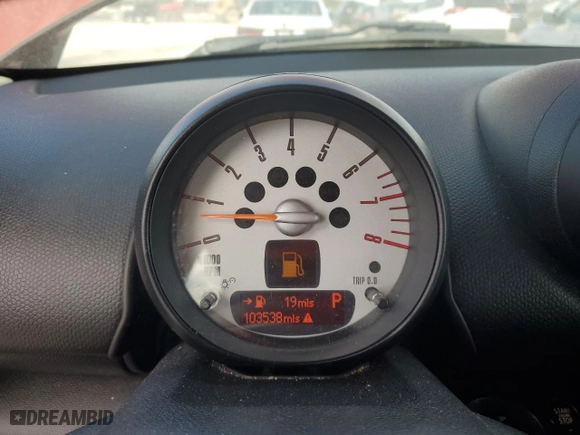 2013 MINI Cooper Countryman with VIN WMWZB3C57DWM09252, listed as a Copart auction lot 88791285 with 103,538 mi miles and Salvage Title. Bid and sale history available at carsss.com. Image 9.