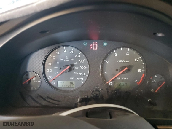 2001 Subaru Legacy Wagon Outback w/RB Equip with VIN 4S3BH665X16631229, listed as a Copart auction lot 89329655 with 177,500 mi miles and Salvage Title. Bid and sale history available at carsss.com. Image 9.