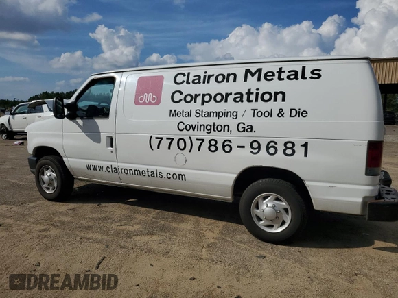 2008 Ford Econoline Cargo Commercial with VIN 1FTNE14L28DA36035, listed as a Copart auction lot 71575904 with 305,497 mi miles and Salvage title. Bid and sale history available at DreamBid. Image 2.