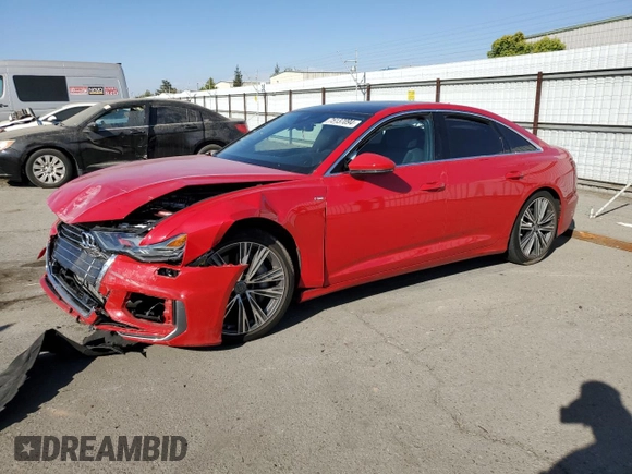 2019 Audi A6 Premium with VIN WAUK2AF25KN069576, listed as a Copart auction lot 75137094 with 0 mi miles and Salvage Title. Bid and sale history available at carsss.com. Image 1.