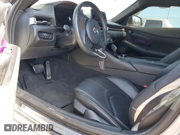 2020 Toyota GR Supra 3.0 with VIN WZ1DB4C08LW031739, listed as a Copart auction lot 71182044 with 0 mi miles and Salvage Title. Bid and sale history available at carsss.com. Image 8.
