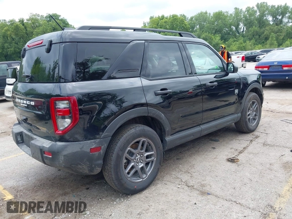 2025 Ford Bronco Sport Big Bend with VIN 3FMCR9BN9SRE31287, listed as a IAAI auction lot 42777401 with 6,880 mi miles and . Bid and sale history available at DreamBid. Image 4.