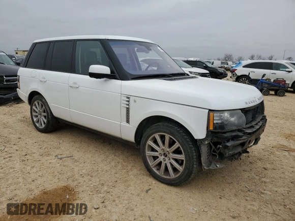 2012 Land Rover Range Rover SC with VIN SALMF1E43CA377866, listed as a Copart auction lot 46449725 with 179,514 mi miles and Salvage title. Bid and sale history available at DreamBid. Image 4.