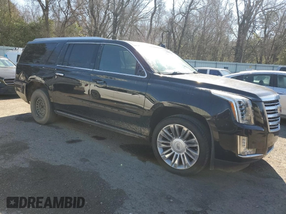 2015 Cadillac Escalade ESV Platinum z VIN 1GYS4UKJ6FR736207, wystawiony jako Copart lot #47637885 z przebiegiem 95 629 mil mil oraz Szkoda całkowita • Salvage title. Historia ofert i sprzedaży dostępna na DreamBid. Obrazek 4.