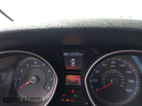 2016 Hyundai Elantra with VIN KMHD35LH8GU324531, listed as a IAAI auction lot 41972572 with 147,689 mi miles and . Bid and sale history available at DreamBid. Image 7.