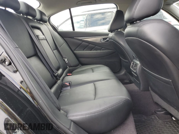 2017 Infiniti Q50 2.0t with VIN JN1CV7AR7HM681897, listed as a Copart auction lot 46796305 with 89,853 mi miles and Salvage Title. Bid and sale history available at carsss.com. Image 10.