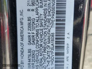 2018 Honda Accord Sedan Sport 1.5T with VIN 1HGCV1F35JA150365, listed as a Copart auction lot 50226995 with 160,584 mi miles and Salvage Title. Bid and sale history available at carsss.com. Image 12.