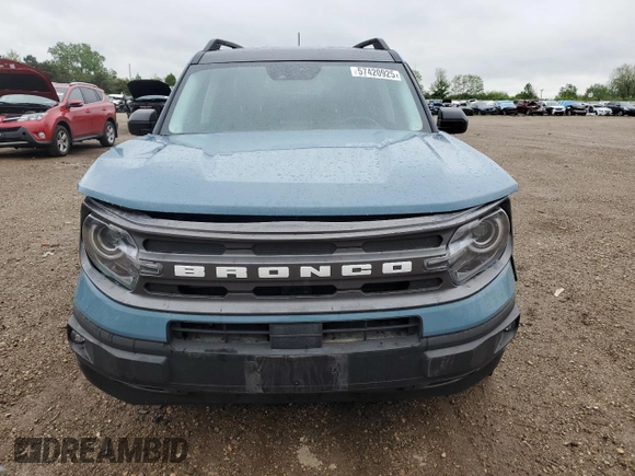 2021 Ford Bronco Sport Big Bend with VIN 3FMCR9B63MRA55875, listed as a Copart auction lot 57420925 with 55,606 mi miles and Salvage title. Bid and sale history available at DreamBid. Image 5.