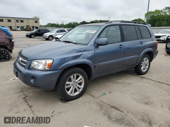 2006 Toyota Highlander Hybrid with VIN JTEDW21A460006147, listed as a Copart auction lot 52236155 with 219,630 mi miles and Clean Title. Bid and sale history available at carsss.com. Image 1.