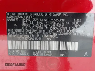 2009 Toyota RAV4 Sport с VIN 2T3ZF32V09W015266, выставлен на аукционе IAAI как лот 42409945 с пробегом 166 932 миль миль и . История ставок и продаж доступна на DreamBid. Изображение 9.