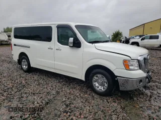 2018 Nissan NV 3500 HD SL z VIN 5BZAF0AAXJN853388, wystawiony jako Copart lot #57312075 z przebiegiem 134 154 mil mil oraz Szkoda całkowita • Salvage title. Historia ofert i sprzedaży dostępna na DreamBid. Obrazek 1.