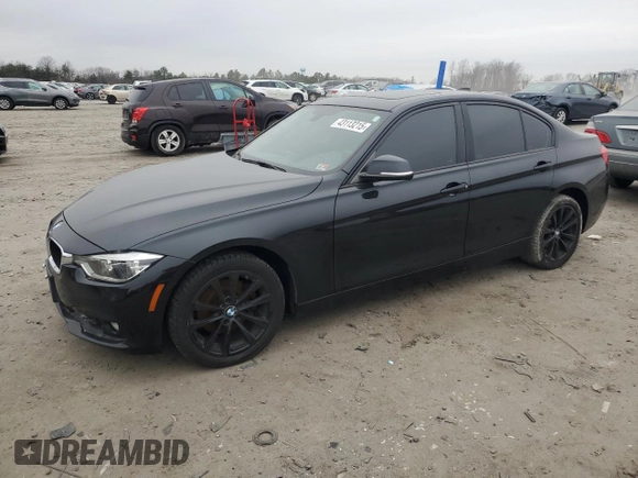 2018 BMW 3 Series 320i xDrive with VIN WBA8E5G53JNU46177, listed as a Copart auction lot 43113215 with 82,616 mi miles and Salvage Title. Bid and sale history available at carsss.com. Image 1.