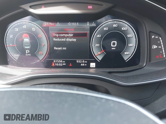 2019 Audi A6 Premium Plus with VIN WAUL2AF25KN109319, listed as a IAAI auction lot 41838287 with 61,556 mi miles. Bid and sale history available at carsss.com. Image 7.