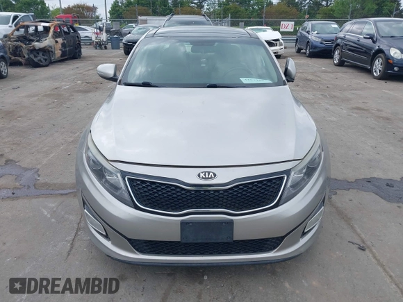 2015 Kia Optima EX with VIN 5XXGN4A70FG422277, listed as a IAAI auction lot 41932887 with 150,386 mi miles. Bid and sale history available at carsss.com. Image 12.