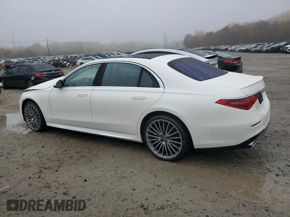 2022 Mercedes-Benz S-Class S 500 with VIN W1K6G6DB9NA166349, listed as a Copart auction lot 78237834 with 21,934 mi miles and Salvage Title. Bid and sale history available at carsss.com. Image 2.