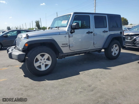 2017 Jeep Wrangler Unlimited Sport with VIN 1C4BJWDG9HL539257, listed as a Copart auction lot 49405565 with 31,355 mi miles and Salvage Title. Bid and sale history available at carsss.com. Image 1.