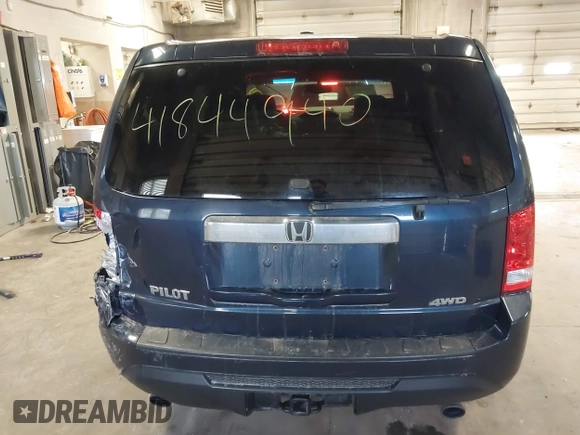 2012 Honda Pilot EX-L with VIN 5FNYF4H69CB034333, listed as a IAAI auction lot 41844940 with 149,639 mi miles. Bid and sale history available at carsss.com. Image 16.