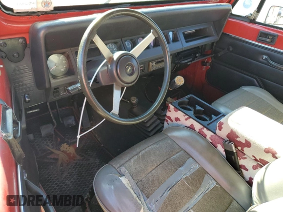 1993 Jeep Wrangler "S" with VIN 1J4FY19P2PP246553, listed as a Copart auction lot 77257954 with 188,373 mi miles and Clean Title. Bid and sale history available at carsss.com. Image 8.
