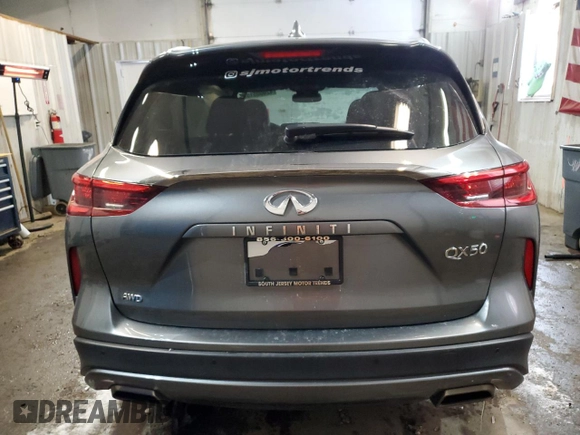 2021 Infiniti QX50 Luxe z VIN 3PCAJ5BBXMF124250, wystawiony jako Copart lot #42000515 z przebiegiem 39 209 mil mil oraz Szkoda całkowita • Salvage title. Historia ofert i sprzedaży dostępna na DreamBid. Obrazek 6.