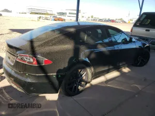 2022 Tesla Model S with VIN 5YJSA1E51NF464763, listed as a Copart auction lot 43559465 with 36,079 mi miles and Salvage title. Bid and sale history available at DreamBid. Image 3.