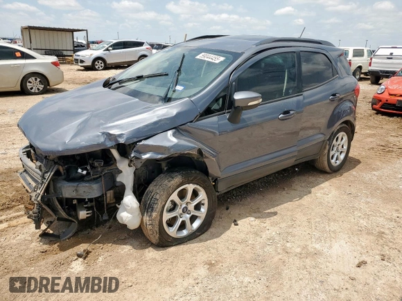 2018 Ford EcoSport SE with VIN MAJ3P1TE4JC161186, listed as a Copart auction lot 59044455 with 36,077 mi miles and Salvage title. Bid and sale history available at DreamBid. Image 1.