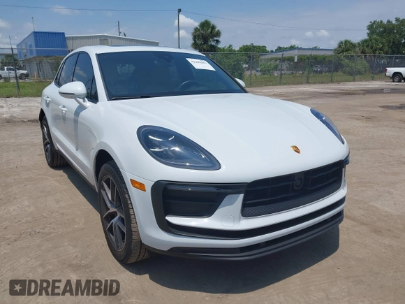 2023 Porsche Macan with VIN WP1AA2A55PLB11111, listed as a IAAI auction lot 42209465 with 25,612 mi miles and . Bid and sale history available at DreamBid. Image 1.