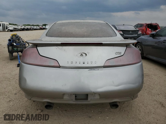 2003 Infiniti G35 Coupe w/Leather with VIN JNKCV54E43M208198, listed as a Copart auction lot 53915285 with 126,490 mi miles and Clean Title. Bid and sale history available at carsss.com. Image 6.