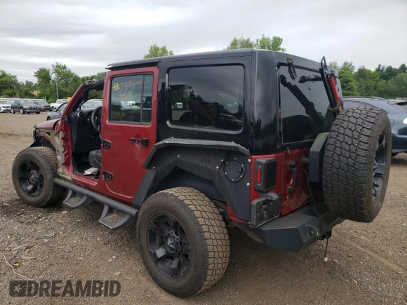 2012 Jeep Wrangler Unlimited Sport with VIN 1C4BJWDG6CL234419, listed as a Copart auction lot 62284825 with 66,649 mi miles and Salvage title. Bid and sale history available at DreamBid. Image 2.