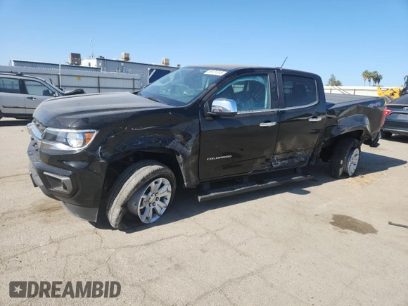 2022 Chevrolet Colorado 4WD LT with VIN 1GCGTCEN5N1145614, listed as a Copart auction lot 58131915 with 48,032 mi miles and Salvage title. Bid and sale history available at DreamBid. Image 1.